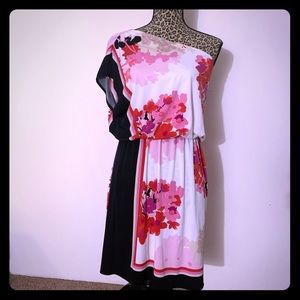 Floral off shoulder dress